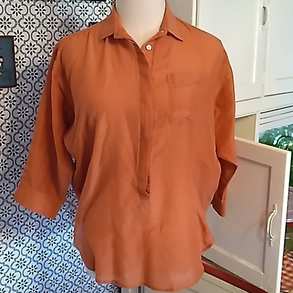 Ann Taylor aloft silk blend pumpkin 🎃 color